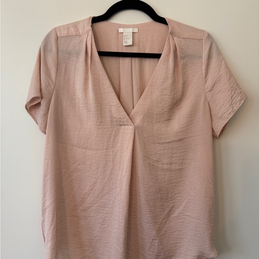 Women's Blush V-Neck Top